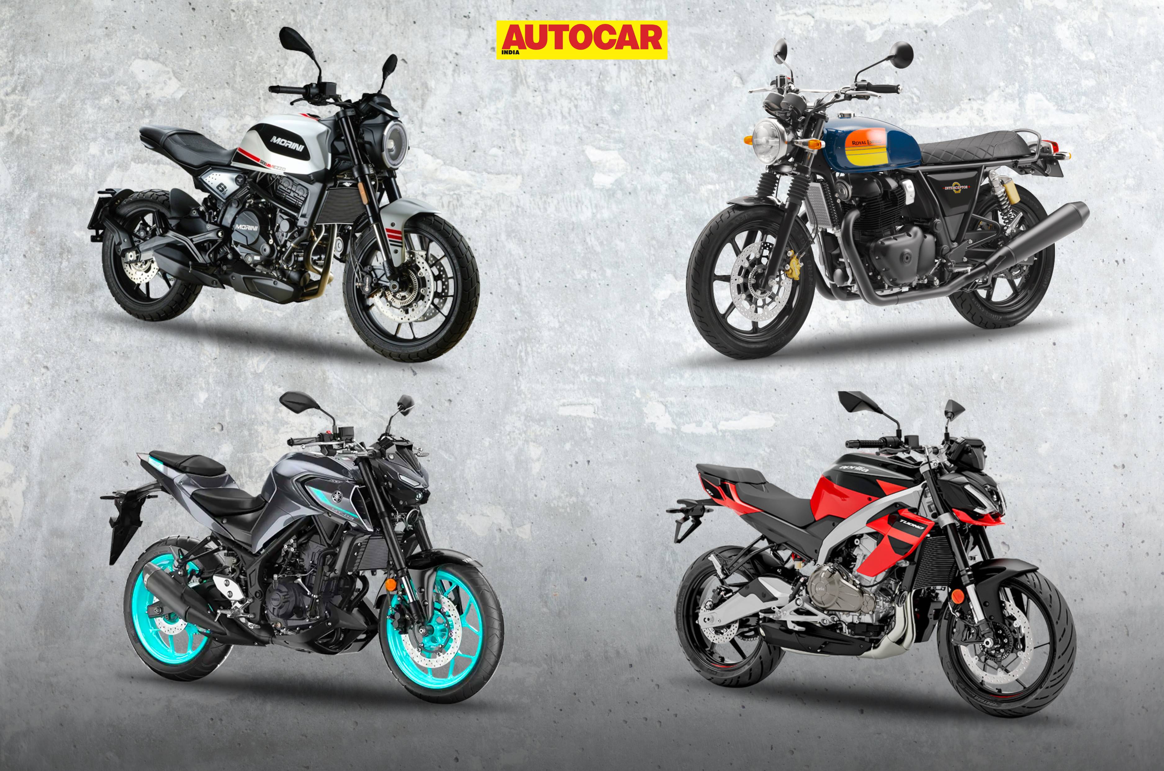 aprilia rs 457, ktm 390 duke, interceptor 650, powerful bikes under 5 lakh